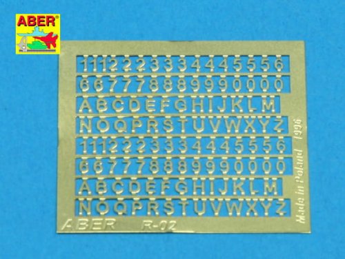 Go to product ABER R-02  - Letters & Numbers (1,5 mm high)