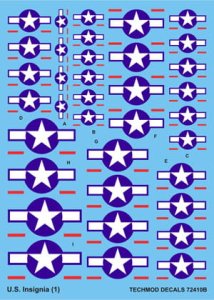 TECHMOD 72410 - 1:72 USA Insignia 1943 to present