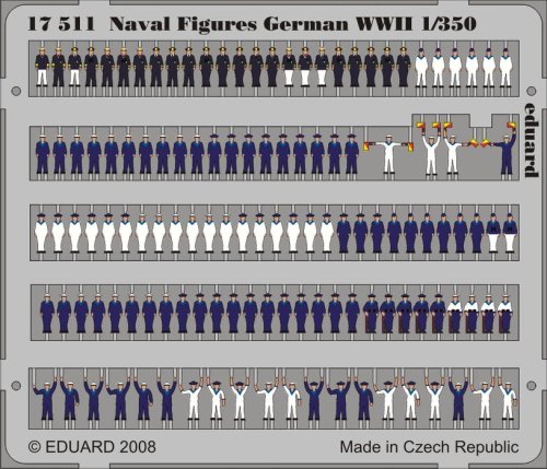 Go to product EDUARD 17511 - 1:350 Naval Figures German WWII