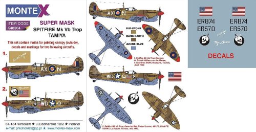 Go to product MONTEX K48204 - 1:48 Spitfire Mk.Vb trop