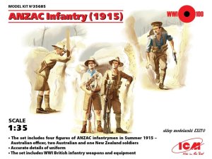ICM 35685 - 1:35 ANZAC Infantry 1915 ( Australian and New Zealand Army Corps )