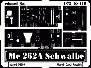 EDUARD SS110 - 1:72 Me 262A Schwalbe