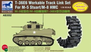 BRONCO AB 3552 - 1:35 T-36E6 Workable Track Set For M-5/M-8 Stuart