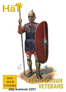 HAT 8212 - 1:72 Carthaginian Veteran Spearmen