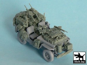BLACK DOG T48043 - 1:48 British SAS Jeep North Africa 1942