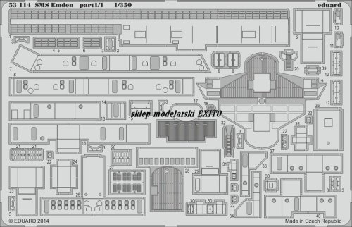 Go to product EDUARD 53114 - 1:350 SMS Emden part 1