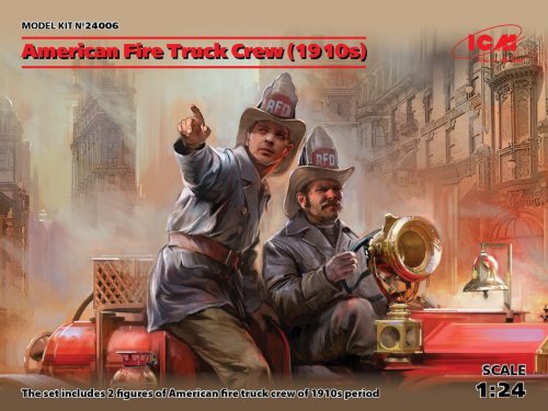 Go to product ICM 24006 - 1:24 American Fire Truck Crew (1910s)