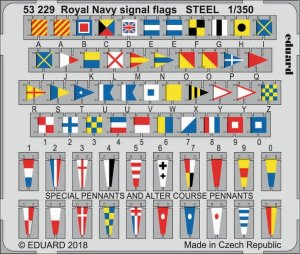 EDUARD 53229 - 1:350 Royal Navy signal flags - Steel