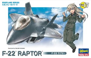 Hasegawa TH17-60127 Egg Plane F-22 Raptor