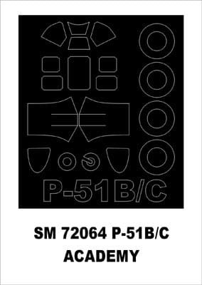 Go to product MONTEX SM72064 - 1:72 P-51 B/C Mustang