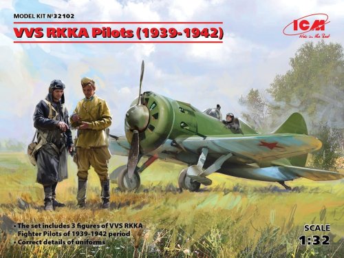 Go to product ICM 32102 - 1:32 VVS RKKA Pilots (1939-1942)