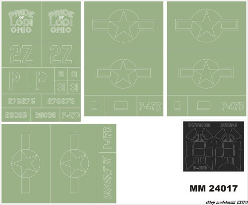 Go to product MONTEX MM24017 - 1:24 P-47D Razorback