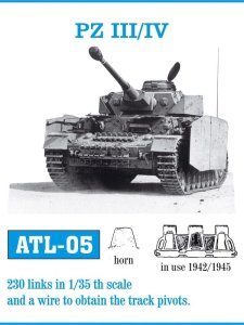 Friulmodel ATL-005 - 1:35 Pz.Kpfw.III / IV 1942-1945 metal tracks
