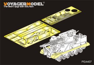 VOYAGER PEA407 - 1:35 WWII US M31 tank recovery vehicle Track Covers Photo Etched set