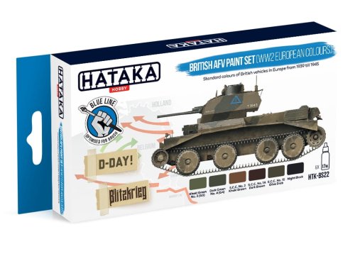 Go to product HATAKA BS22 - British AFV WW2 European colours paint set