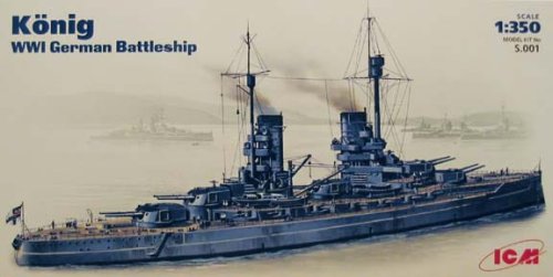 Go to product ICM S.001 - 1:350 König WWI German Battleship