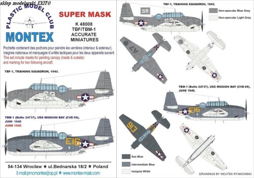 Go to product MONTEX K48008 - 1:48 TBM-1C Avenger