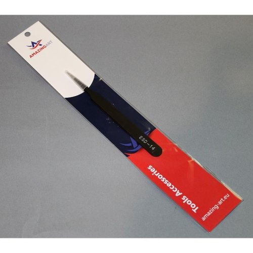 Go to product AMAZING ART ESD14 - Precise antistatic tweezers 12 cm