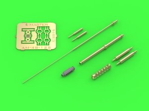 MASTER AM-48-125 - 1:48 AH-64 Apache M230 30mm gun barrel, Pitot tubes and antenna