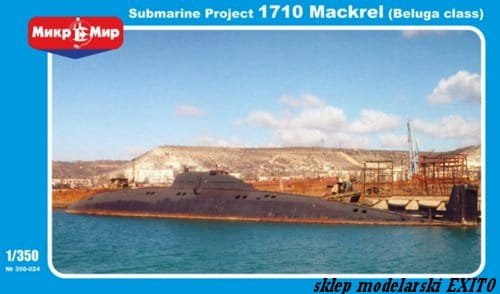 Go to product MIKROMIR 350024 - 1:350 Submarine Project 1710 Mackrel ( Beluga Class )