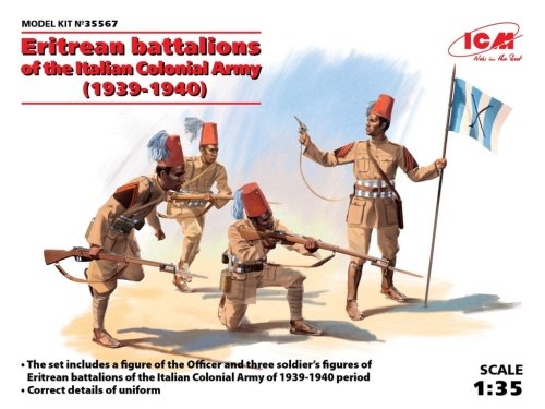 Go to product ICM 35567 - 1:35 Eritrean battalions of the Italian ?olonial Army (1939-1940)
