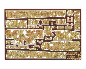 PART P72031 - 1:72 Tiger I Ausf.E Zimmerit 2