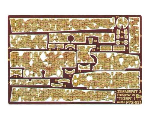 Go to product PART P72031 - 1:72 Tiger I Ausf.E Zimmerit 2
