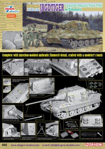 DRAGON 6493 - 1:35 Sd.Kfz. 186 Jagdtiger Porsche Production Type with zimmerit