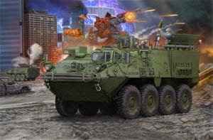 Go to product TRUMPETER 01512 - 1:35 M1129 Stryker Mortar Carrier armed with 120 mm Mortar