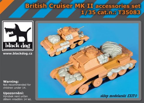 Go to product BLACK DOG T35083 - 1:35 British Cruiser Mk.II accessories set