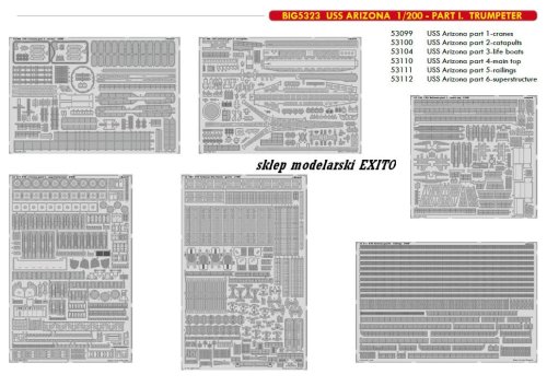 Go to product EDUARD BIG5323 - 1:200 USS Arizona part I