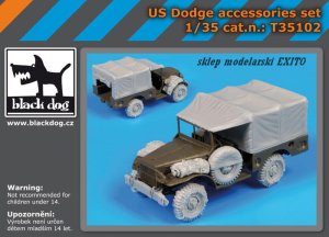 BLACK DOG T35102 - 1:35 US Dodge accessories set
