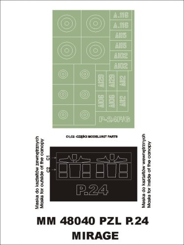 Go to product MONTEX MM48040 - 1:48 PZL P.24 F/G