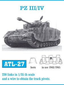Friulmodel ATL-027 - 1:35 Pz.Kpfw.III / IV from the period 1943-1945 metal tracks