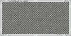 EDUARD 00025 - Mesh 6x6 Rhomb type Steel