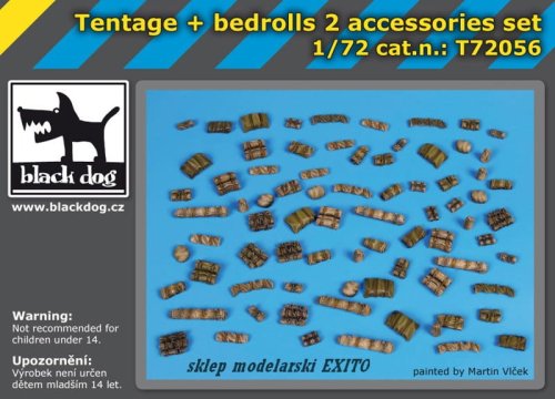 Go to product BLACK DOG T72056 - 1:72 Tentage plus bedrols 2 accessories set