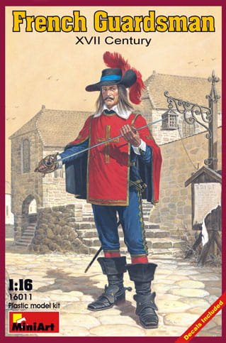 Go to product MINIART 16011 - 1:16 French Guardsman. XVII Century