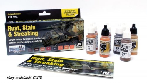 Go to product VALLEJO Model Color Set 70183 - Rust, Stain & Streaking