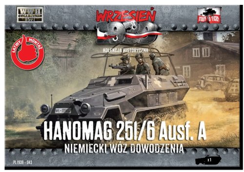 Go to product FIRST TO FIGHT 043 - September 1939 - 1:72 Hanomag 251/6 Ausf.A German command vehicle