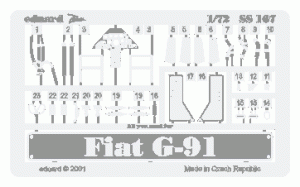 EDUARD SS167 - 1:72 Fiat G-91