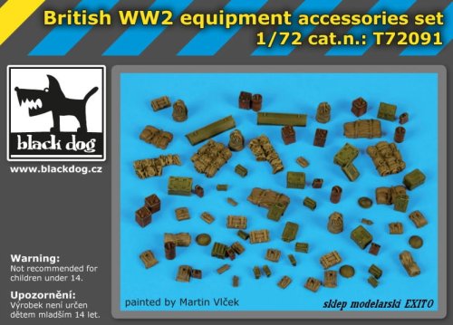 Go to product BLACK DOG T72091 - 1:72 British WW II equipment accessories set