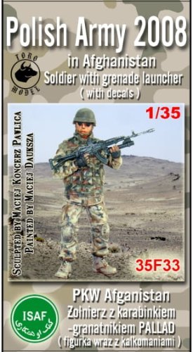 Go to product TORO MODEL 35F33 - 1:35 Polish Army in Afghanistan Soldier with grenade launcher