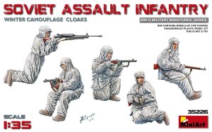 MINIART 35226 - 1:35 Soviet Assault Infantry ( Winter Camouflage Cloaks )