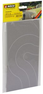 NOCH 60710 - 1:87 (H0) Country Road grey, Curve, 2 pcs., each 6,6 cm wide - Jezdnia szara, zakręty