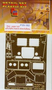 PART P35182 - 1:35 Pz.Kpfw.I Ausf.A ohne Aufbau rear upper hull