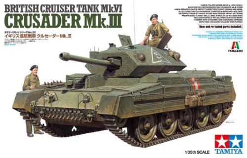 Go to product TAMIYA 37025 - 1:35 British Cruiser Tank Mk.VI Crusader Mk.III