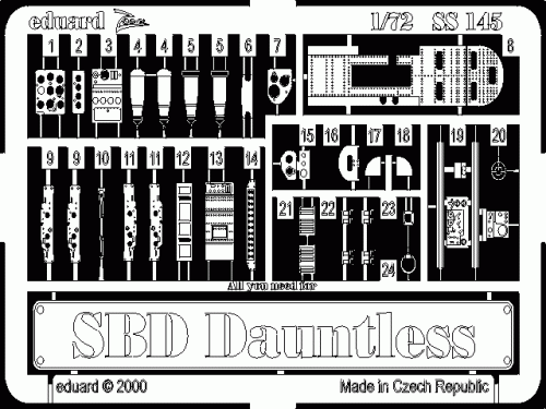 Go to product EDUARD SS145 - 1:72 SBD