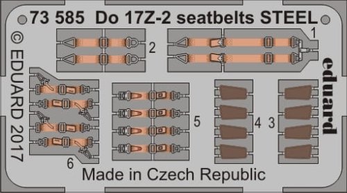 Go to product EDUARD 73585 - 1:72 Do 17Z-2 seatbelts - Steel