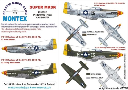 Go to product MONTEX K32052 - 1:32 P-51 D Mustang