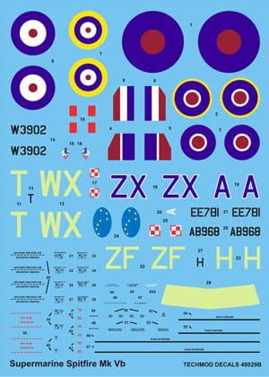 Go to product TECHMOD 48029 - 1:48 Spitfire Mk.Vb